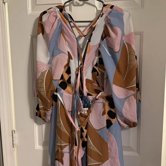 Anthropology Bloom Wrap Midi dress, size large! - Picture 10 of 11
